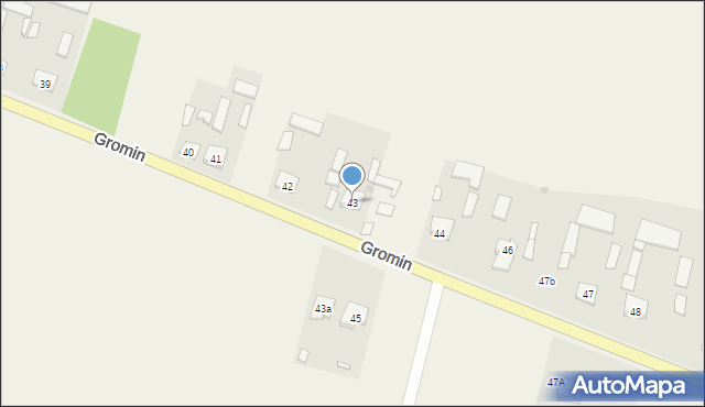 Gromin, Gromin, 43, mapa Gromin