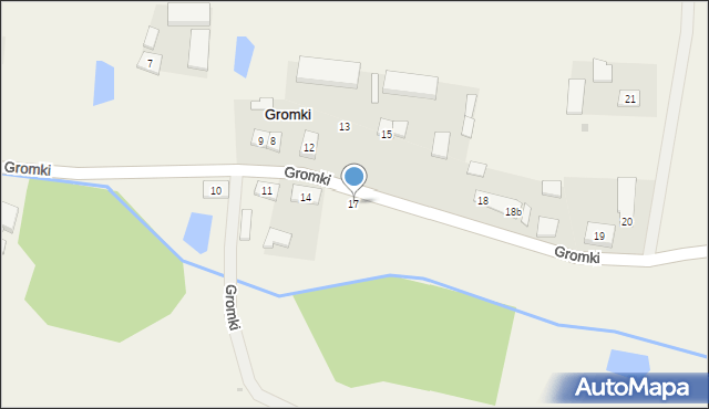 Gromki, Gromki, 17, mapa Gromki