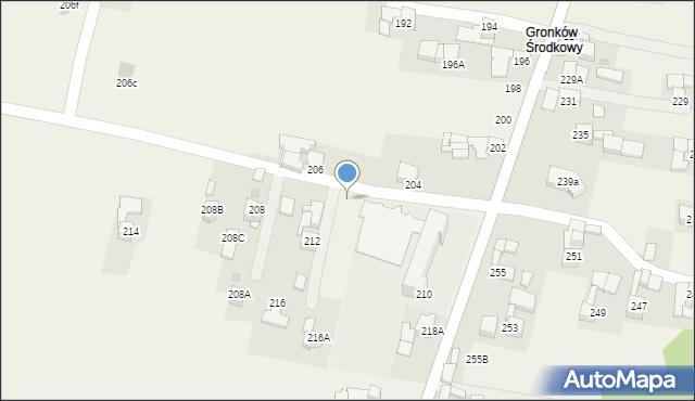Gronków, Gronków, 216c, mapa Gronków