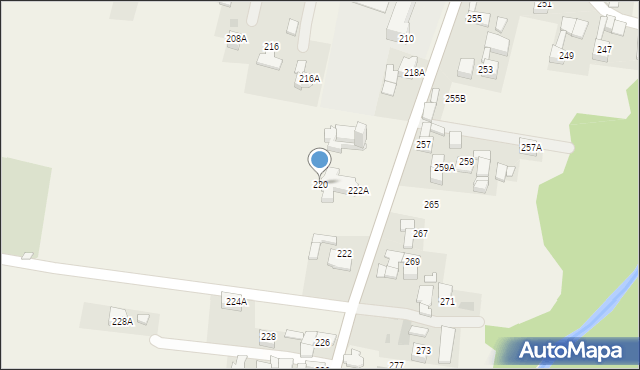 Gronków, Gronków, 220, mapa Gronków