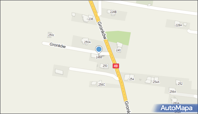 Gronków, Gronków, 248d, mapa Gronków