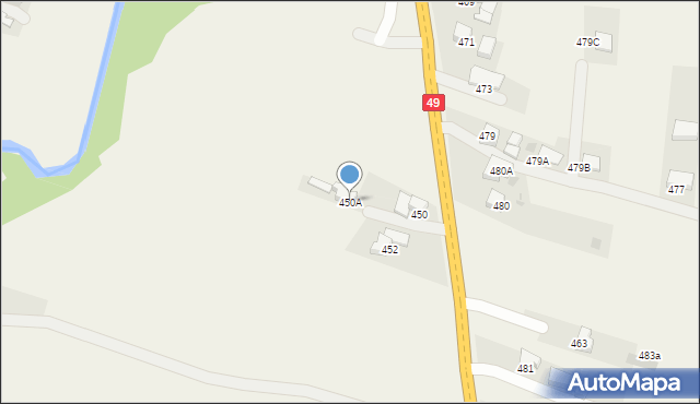 Gronków, Gronków, 450A, mapa Gronków