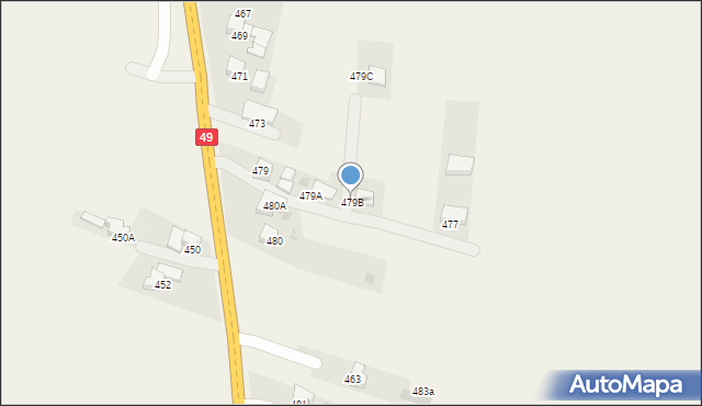 Gronków, Gronków, 479B, mapa Gronków