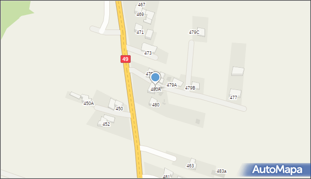 Gronków, Gronków, 480A, mapa Gronków