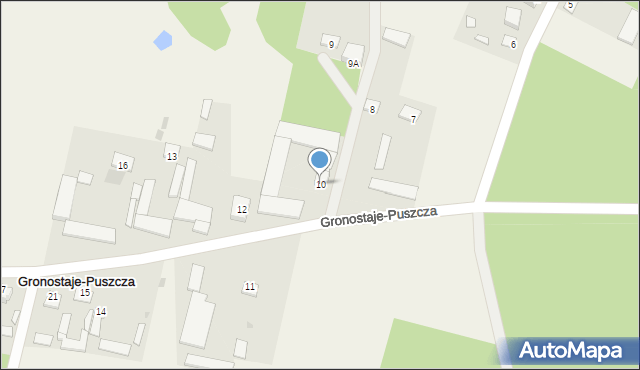 Gronostaje-Puszcza, Gronostaje-Puszcza, 10, mapa Gronostaje-Puszcza