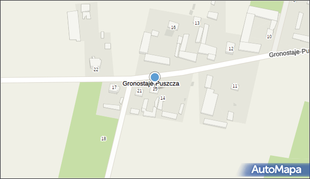 Gronostaje-Puszcza, Gronostaje-Puszcza, 15, mapa Gronostaje-Puszcza