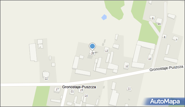Gronostaje-Puszcza, Gronostaje-Puszcza, 16, mapa Gronostaje-Puszcza