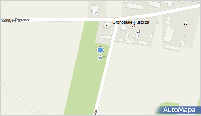 Gronostaje-Puszcza, Gronostaje-Puszcza, 18, mapa Gronostaje-Puszcza