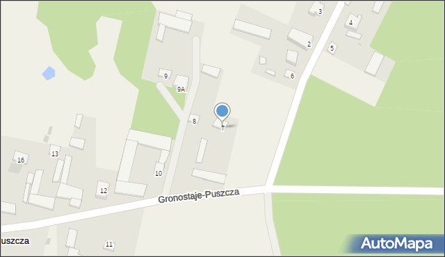 Gronostaje-Puszcza, Gronostaje-Puszcza, 7, mapa Gronostaje-Puszcza