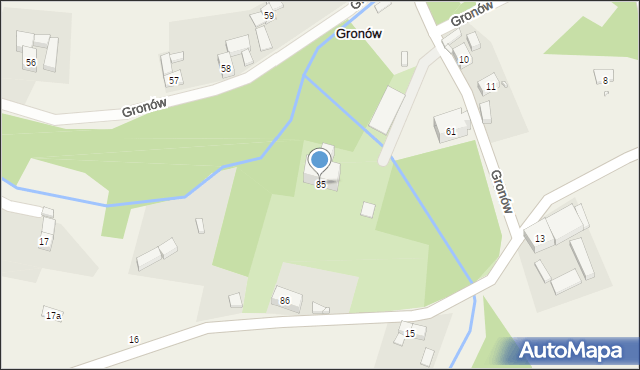 Gronów, Gronów, 85, mapa Gronów