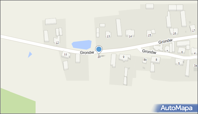 Gronów, Gronów, 10, mapa Gronów