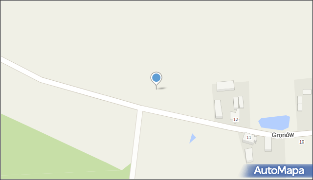 Gronów, Gronów, 12a, mapa Gronów