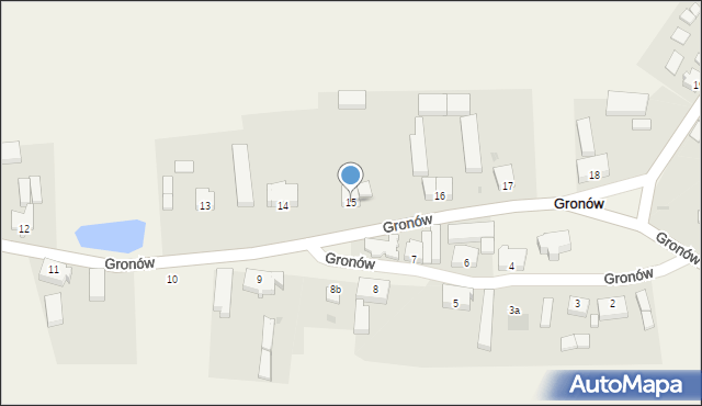 Gronów, Gronów, 15, mapa Gronów