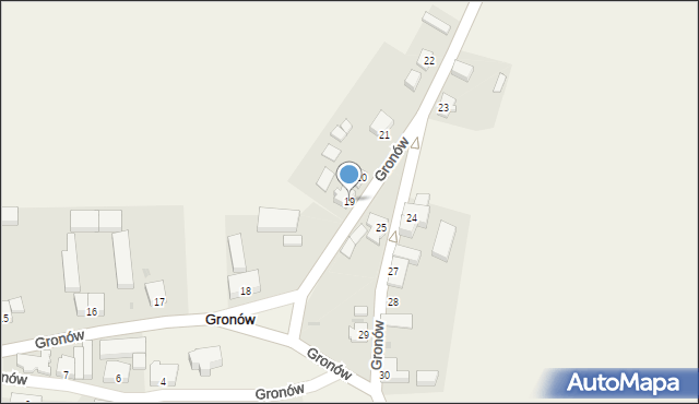 Gronów, Gronów, 19, mapa Gronów