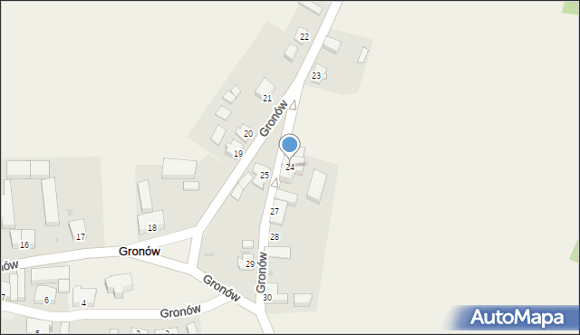 Gronów, Gronów, 24, mapa Gronów