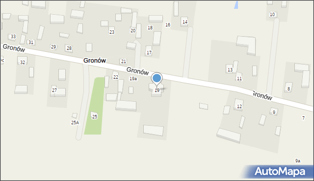 Gronów, Gronów, 19, mapa Gronów