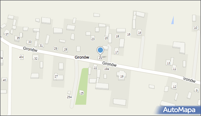 Gronów, Gronów, 21, mapa Gronów