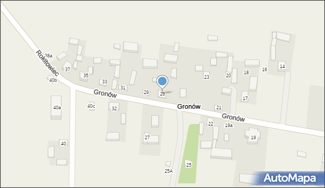 Gronów, Gronów, 28, mapa Gronów