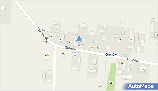 Gronów, Gronów, 31, mapa Gronów