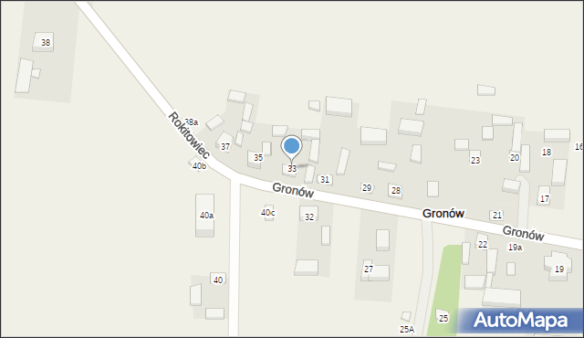 Gronów, Gronów, 33, mapa Gronów