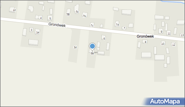 Gronówek, Gronówek, 6a, mapa Gronówek