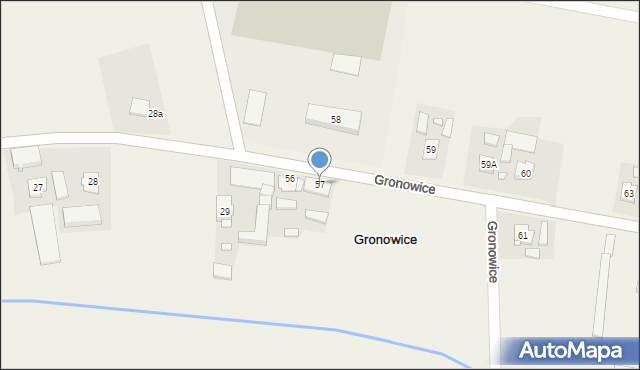 Gronowice, Gronowice, 57, mapa Gronowice