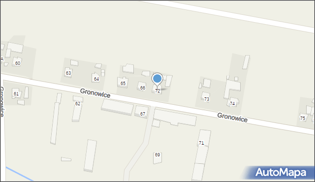 Gronowice, Gronowice, 72, mapa Gronowice