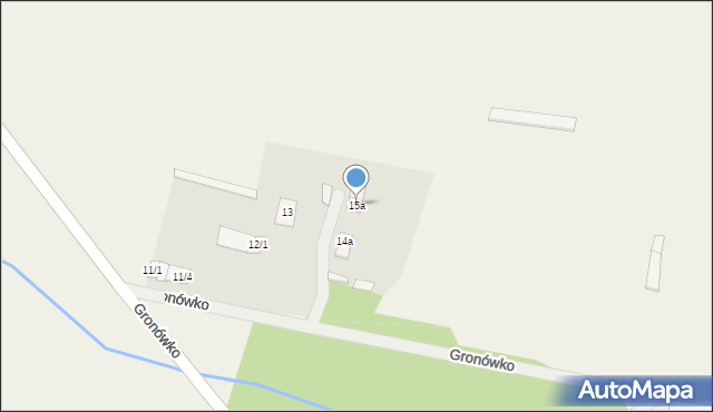 Gronówko, Gronówko, 15a, mapa Gronówko