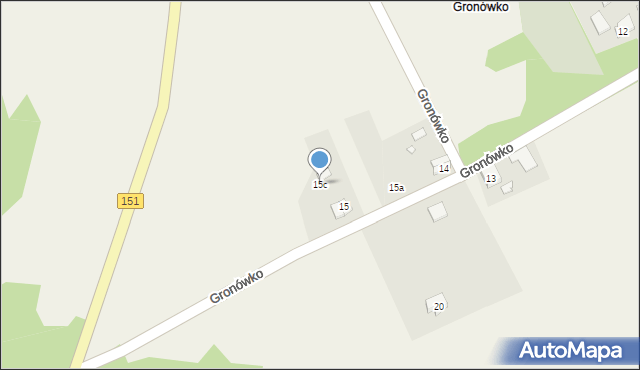 Gronówko, Gronówko, 15c, mapa Gronówko