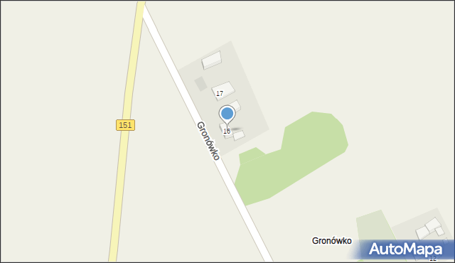 Gronówko, Gronówko, 16, mapa Gronówko
