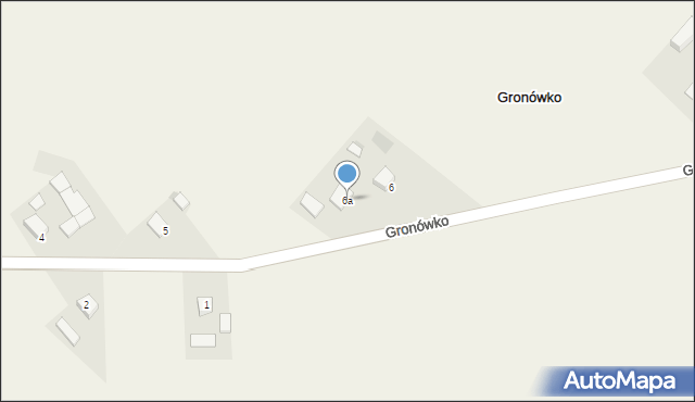 Gronówko, Gronówko, 6a, mapa Gronówko