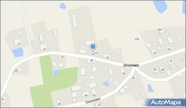 Gronowo, Gronowo, 11, mapa Gronowo