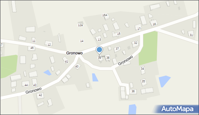 Gronowo, Gronowo, 39, mapa Gronowo