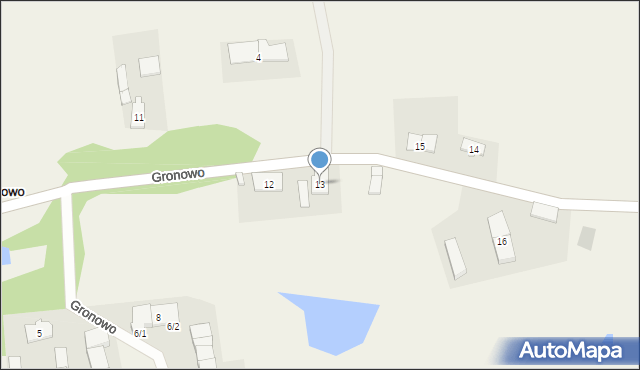 Gronowo, Gronowo, 13, mapa Gronowo