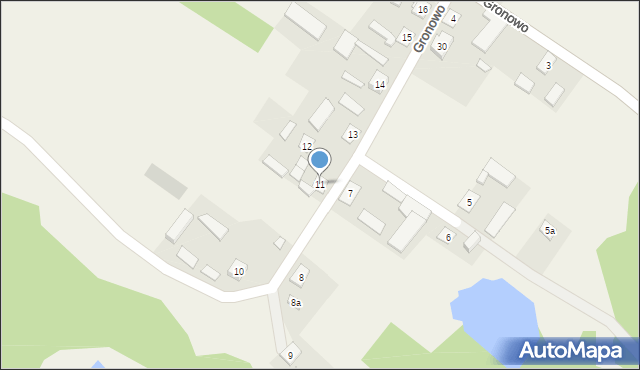 Gronowo, Gronowo, 11, mapa Gronowo