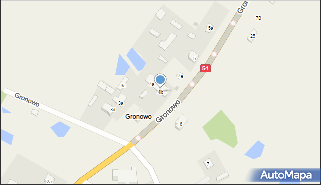 Gronowo, Gronowo, 4b, mapa Gronowo