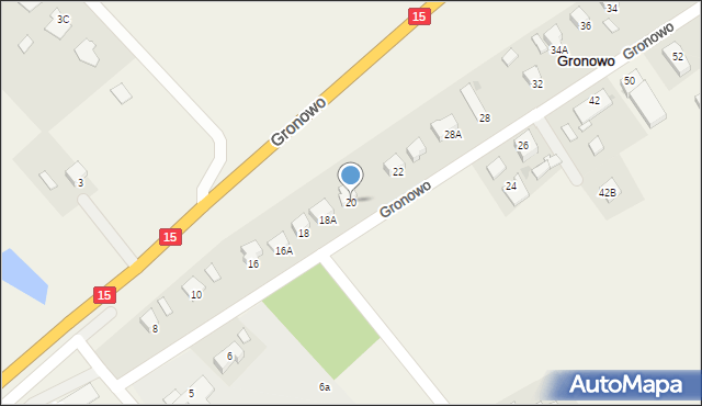 Gronowo, Gronowo, 20, mapa Gronowo