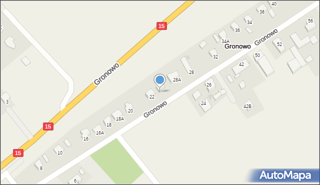 Gronowo, Gronowo, 22A, mapa Gronowo