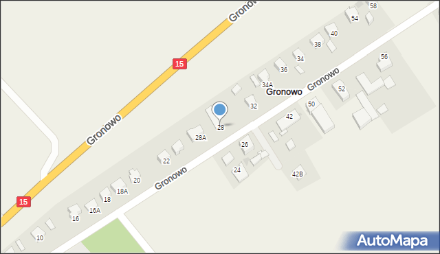 Gronowo, Gronowo, 28, mapa Gronowo