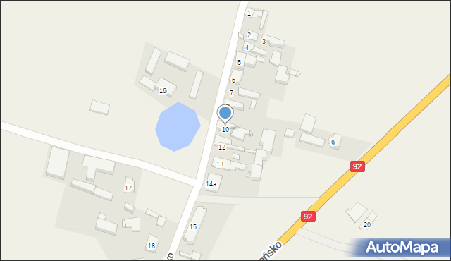 Grońsko, Grońsko, 10, mapa Grońsko