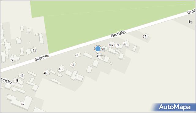 Grońsko, Grońsko, 41, mapa Grońsko