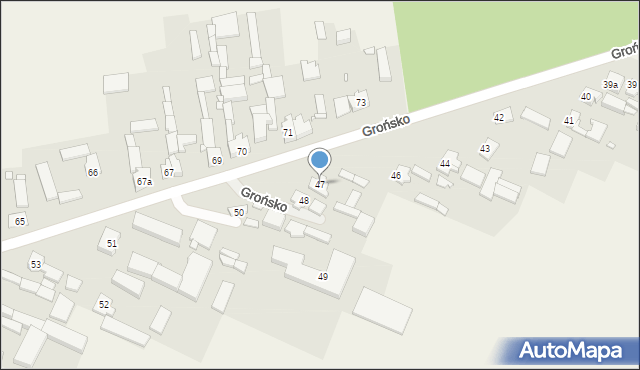 Grońsko, Grońsko, 47, mapa Grońsko