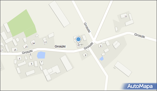 Groszki, Groszki, 12, mapa Groszki