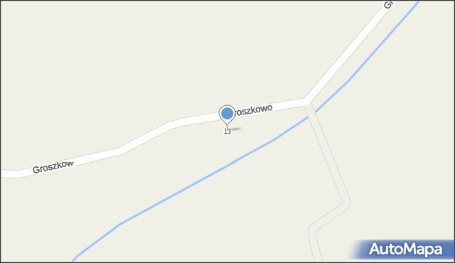 Groszkowo, Groszkowo, 13, mapa Groszkowo