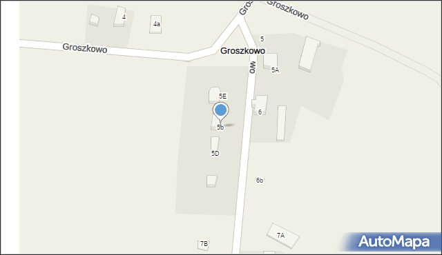 Groszkowo, Groszkowo, 5b, mapa Groszkowo