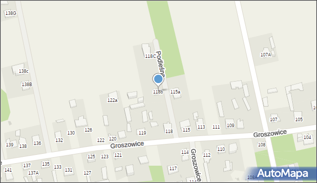Groszowice, Groszowice, 118b, mapa Groszowice