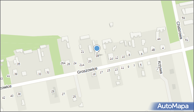 Groszowice, Groszowice, 18, mapa Groszowice