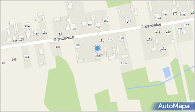 Groszowice, Groszowice, 183a, mapa Groszowice