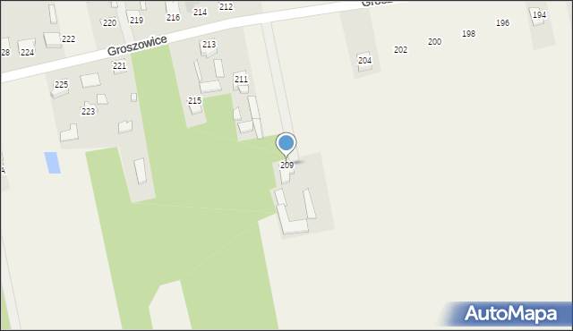 Groszowice, Groszowice, 209, mapa Groszowice
