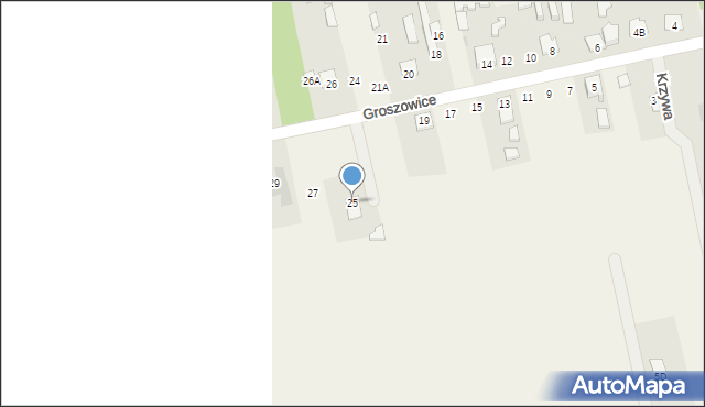 Groszowice, Groszowice, 25, mapa Groszowice